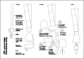 Scary LED-o-copter print sheet assembly