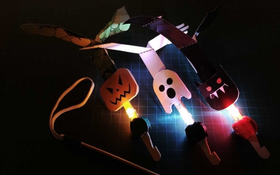 Super Uhyggelige Halloween LED-o-koptere