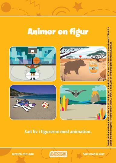 Kode-kort serien Animer en figur