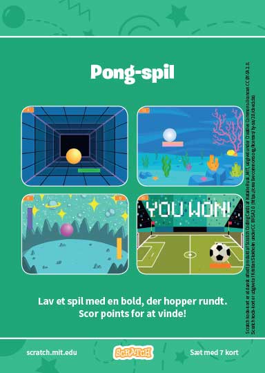 Pong-Cards-540 Kode-kort serien Pong spil.