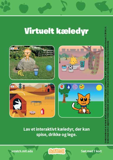 Kode-kort serien Virtuelt kæledyr.